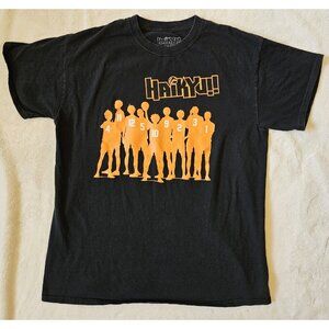 Haikyu!! Manga Anime Black Short Sleeve Shirt Men's Large Crunchy Roll